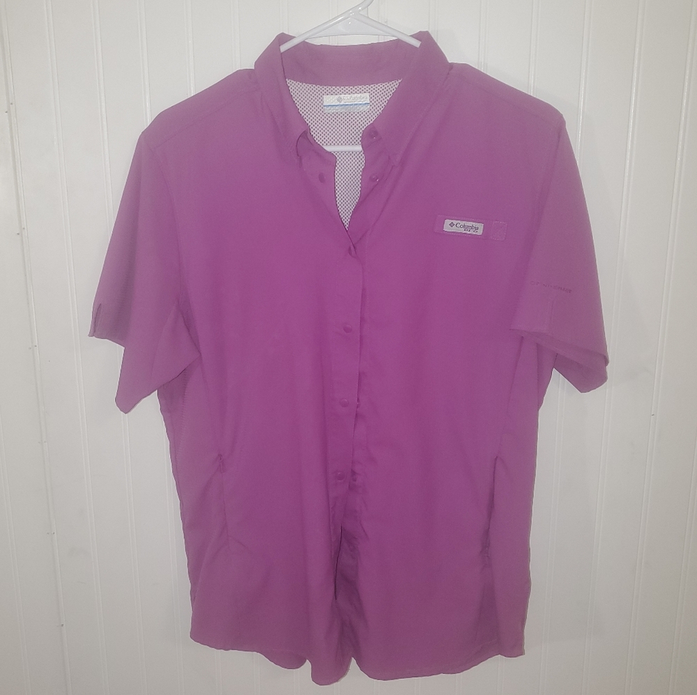 Ladies Columbia SPF purple shirt